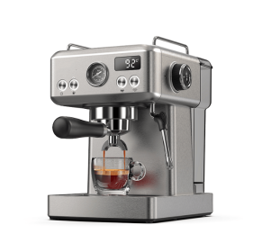 1350W Semi-automatic espresso machine with temperature adjusted mobile filter Cold / hot espresso 20Bar extraction mocha Nestle espresso Steam te