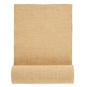 Burlap Fabric Roll, 14 in x 30 ft & 50 x 50 High Density Wide Natural Burlap Fabric Rolls, Jute Fabric Burlap Tree Wrap Roll, for Decor, Crafts